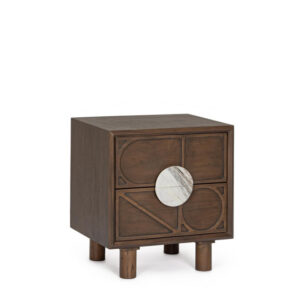 BIZZOTTO Noční stolek HEMMING hnědý