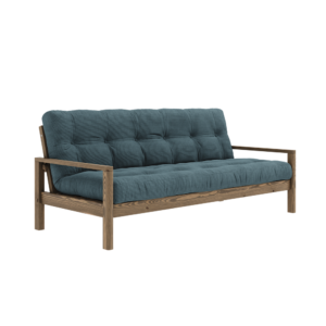 KARUP DESIGN Dřevěná rozkládací pohovka KNOB světle modrá 205 cm