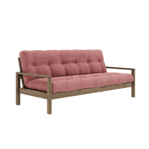 KARUP DESIGN Dřevěná rozkládací pohovka KNOB růžová 205 cm