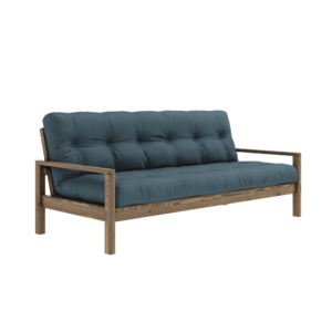 KARUP DESIGN Dřevěná rozkládací pohovka KNOB petrolej 205 cm