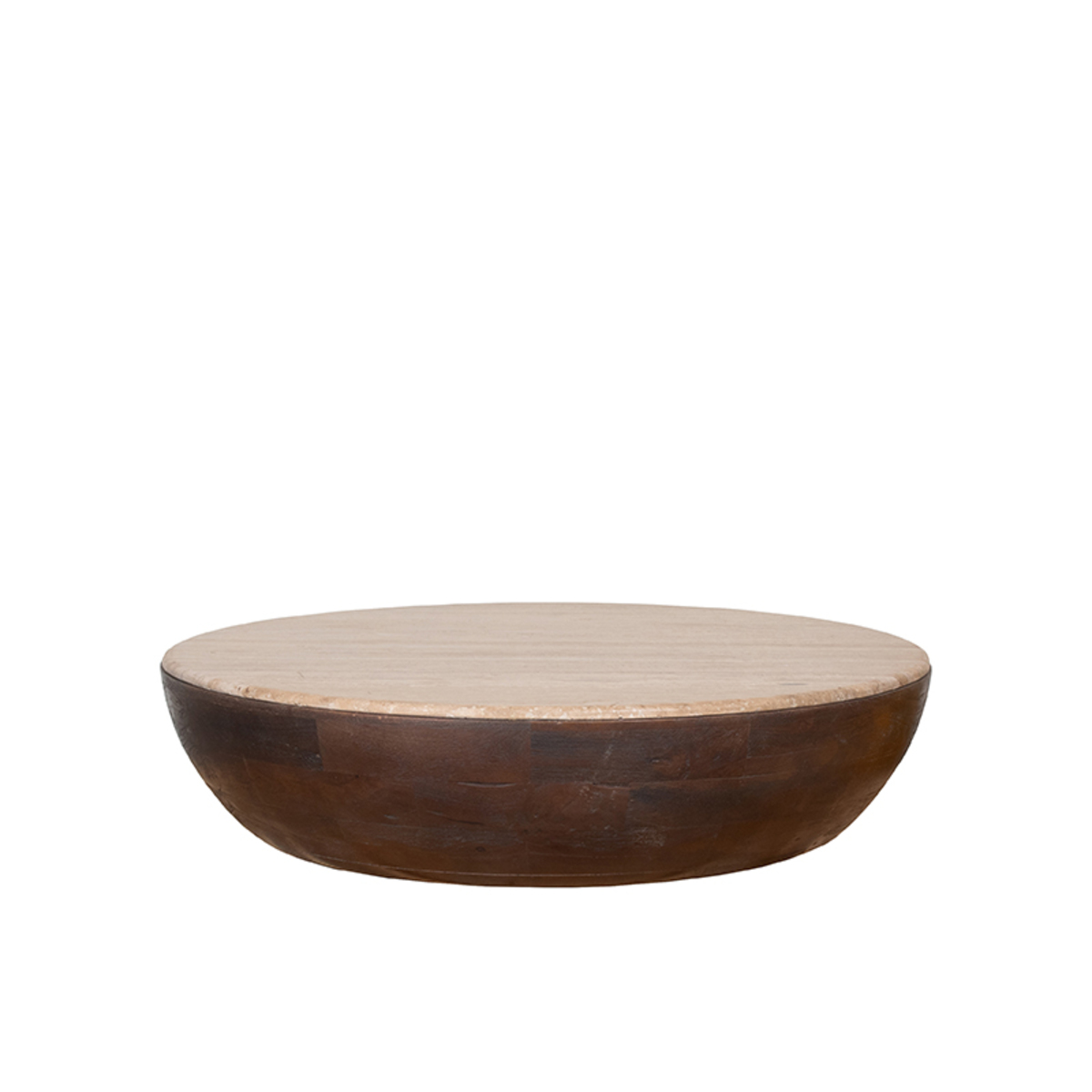 LABEL51 Konferenční stolek BOWL ø90 cm hnědý