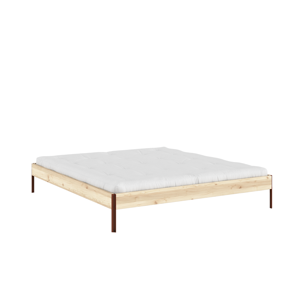 KARUP Dřevěná postel CORE 180x200 cm přírodní tmavě červené nohy