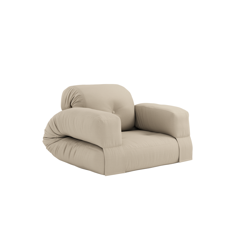 KARUP DESIGN Rozkládací zahradní křeslo HIPPO béžové