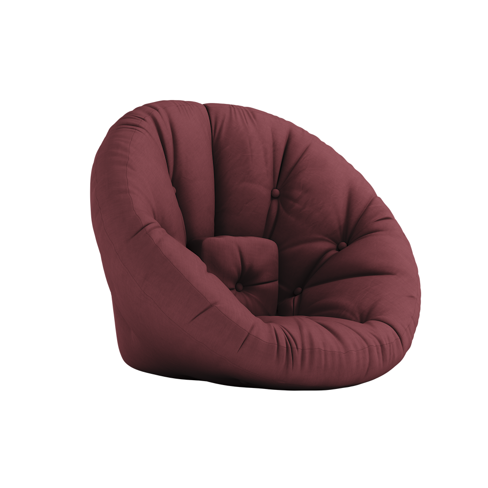 KARUP DESIGN Rozkládací křeslo NIDO vínové