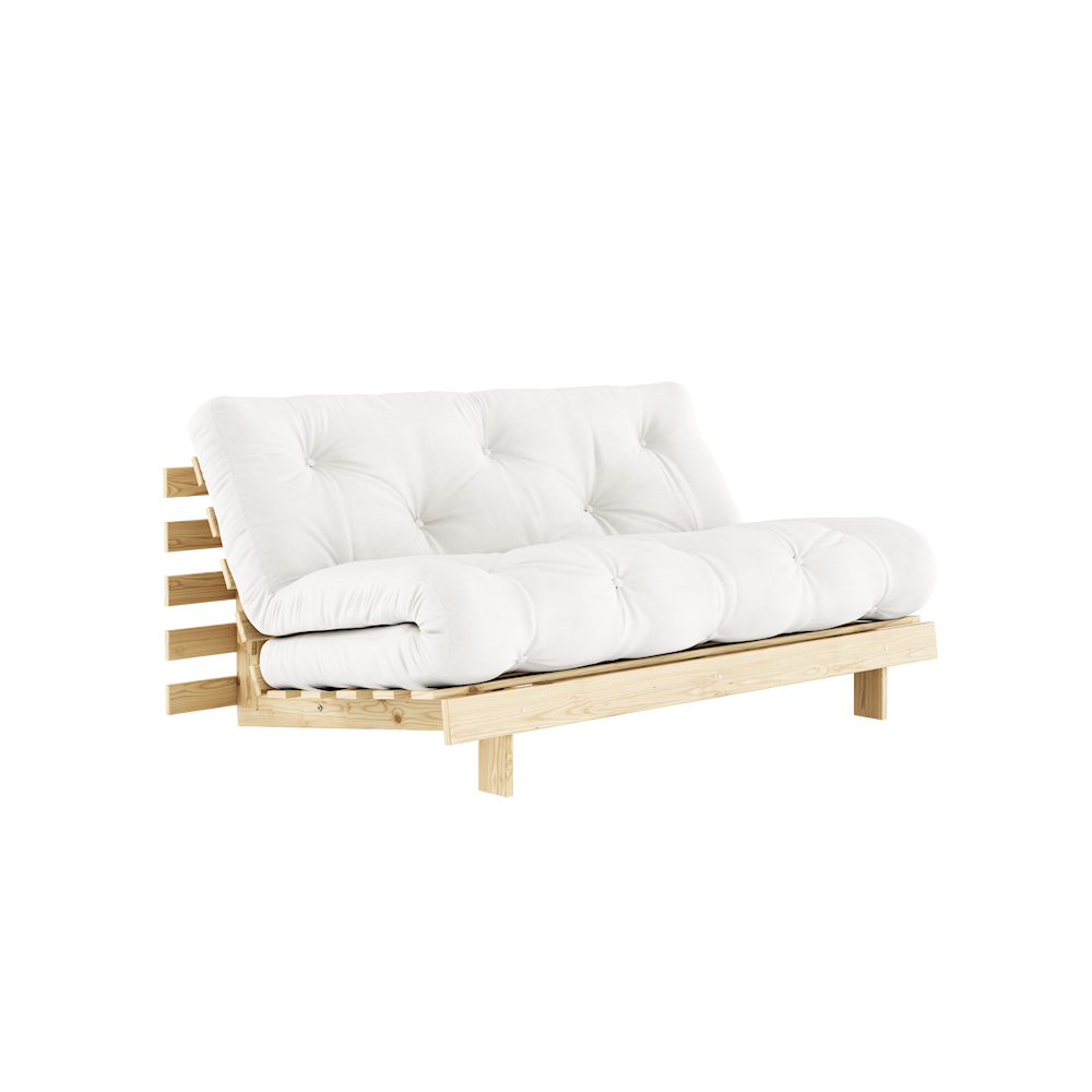 KARUP DESIGN Přírodní rozkládací pohovka ROOTS s konstrukcí ze světlého dřeva 160x200 cm