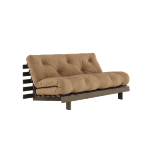 KARUP DESIGN Mocca rozkládací pohovka ROOTS s konstrukcí z tmavě hnědého dřeva 160x200 cm