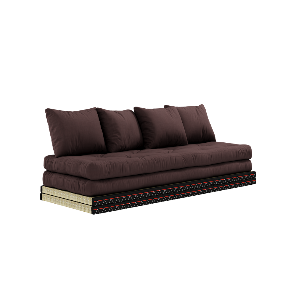 KARUP DESIGN Rozkládací pohovka CHICO tmavě hnědá 200 cm