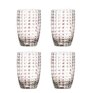 BLOOMINGVILLE Set 4 sklenic BRINLEY 350 ml