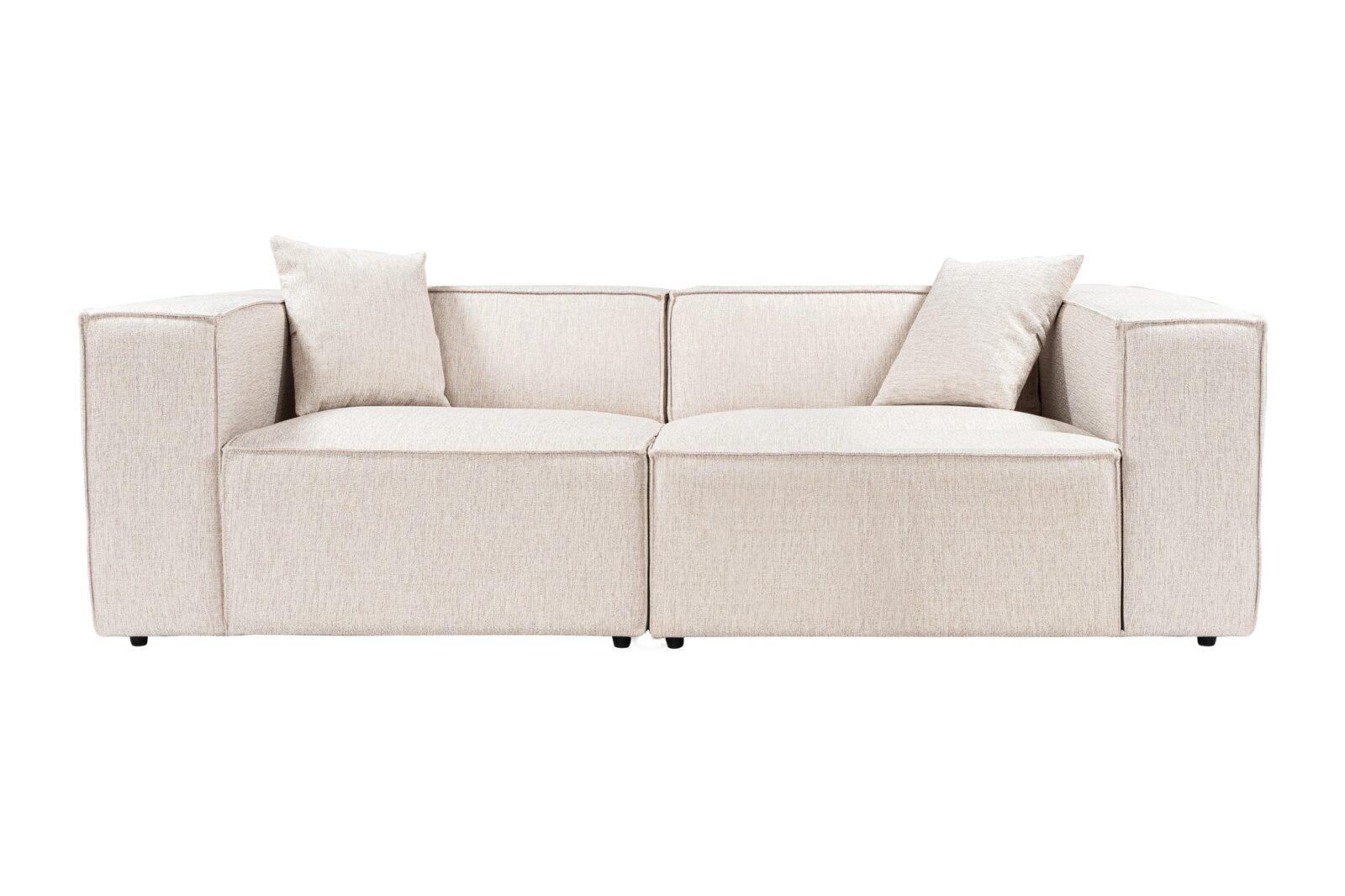 Hanah Home Dvoumístná pohovka LORA světle hnědá 220 cm