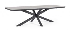 BIZZOTTO Zahradní jídelní stůl ISACCO 240x110 cm antracit