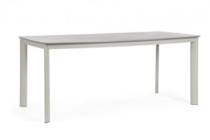BIZZOTTO Zahradní jídelní stůl ALCORA 180x90 cm šedý