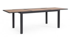 BIZZOTTO Zahradní stůl HILIJA antracit 160/240x90 cm
