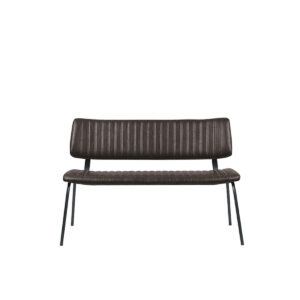 LABEL51 Jídelní lavice GUSTO tmavě hnědá 120 cm