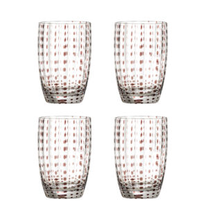 BLOOMINGVILLE Set 4 sklenic BRINLEY 350 ml