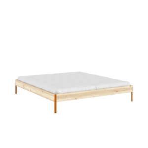 KARUP Dřevěná postel CORE 180x200 cm přírodní oranžové nohy