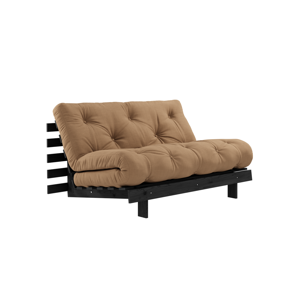 KARUP DESIGN Mocca rozkládací pohovka ROOTS s konstrukcí z černého dřeva 140x200 cm