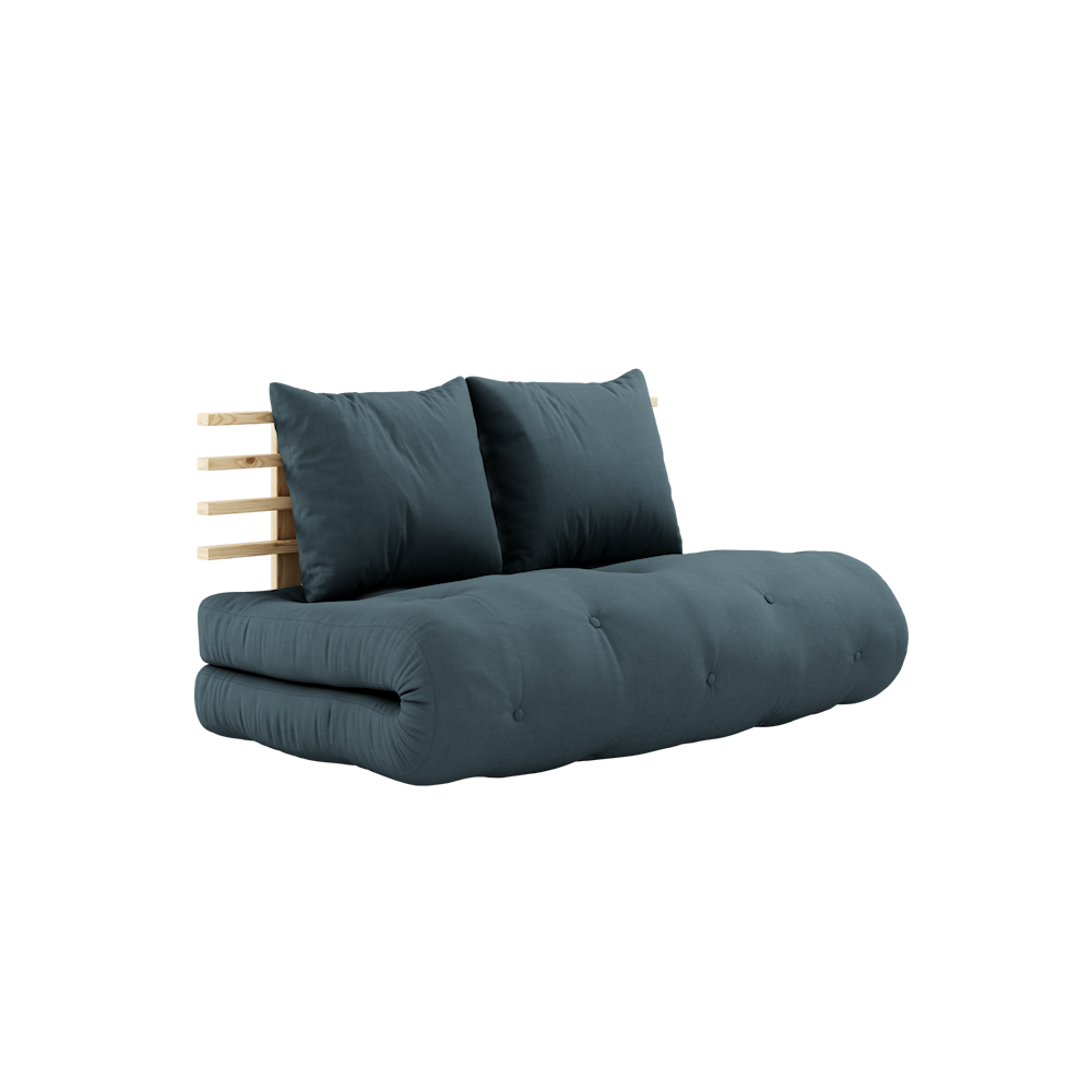 KARUP DESIGN Rozkládací pohovka SHIN petrolej 140 cm