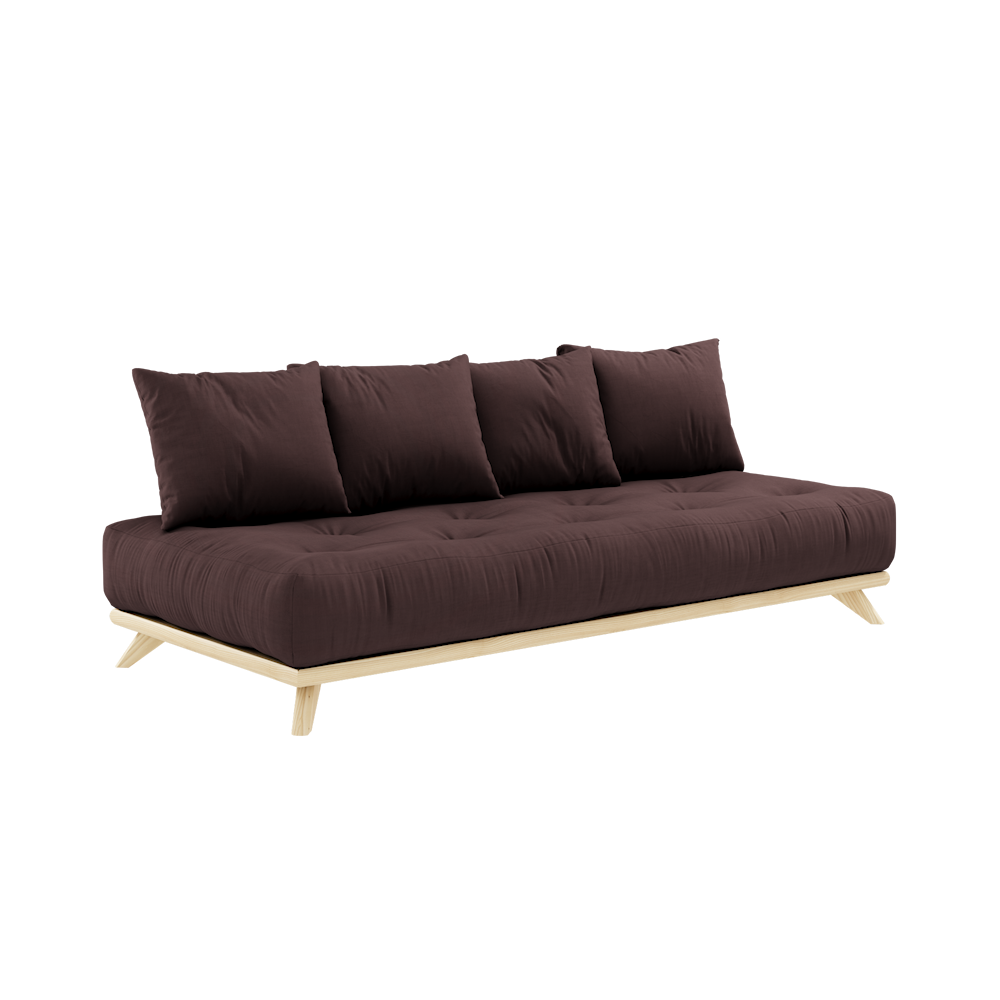 KARUP DESIGN Dřevěná pohovka SENZA tmavě hnědá 200 cm