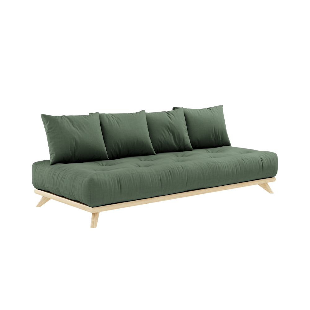 KARUP DESIGN Dřevěná pohovka SENZA olivová 200 cm