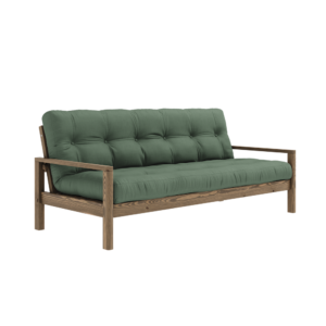 KARUP DESIGN Dřevěná rozkládací pohovka KNOB olivová 205 cm