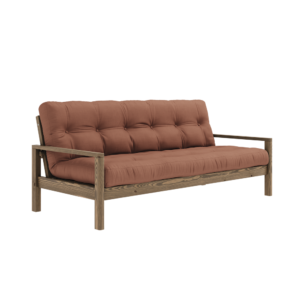 KARUP DESIGN Dřevěná rozkládací pohovka KNOB hnědá