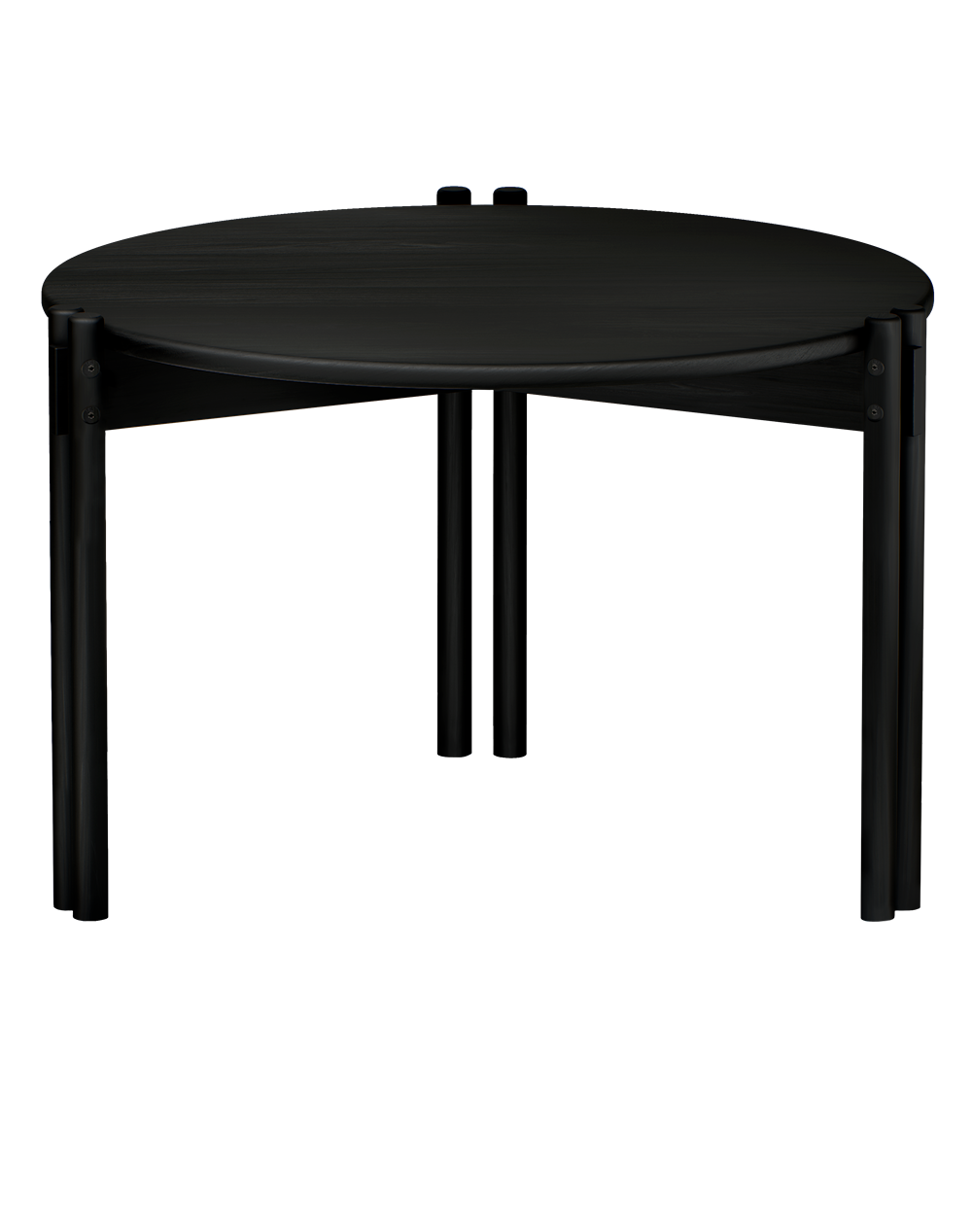 KARUP DESIGN Kulatý konferenční stolek STICKS černý