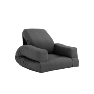 KARUP DESIGN Rozkládací dětské křesílko MINI HIPPO tmavě šedé