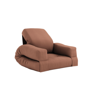 KARUP DESIGN Rozkládací dětské křesílko MINI HIPPO cihlově hnědé