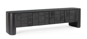 BIZZOTTO TV stolek SINNAR černý 200x50 cm