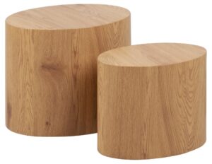 ACTONA Set 2 stolků MICE dub 33x38 cm