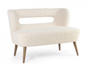 BIZZOTTO Bílá pohovka CORTINA 115 cm
