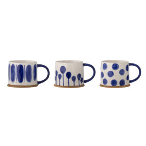 BLOOMINGVILLE Set 3 hrnků LINORA 480 ml